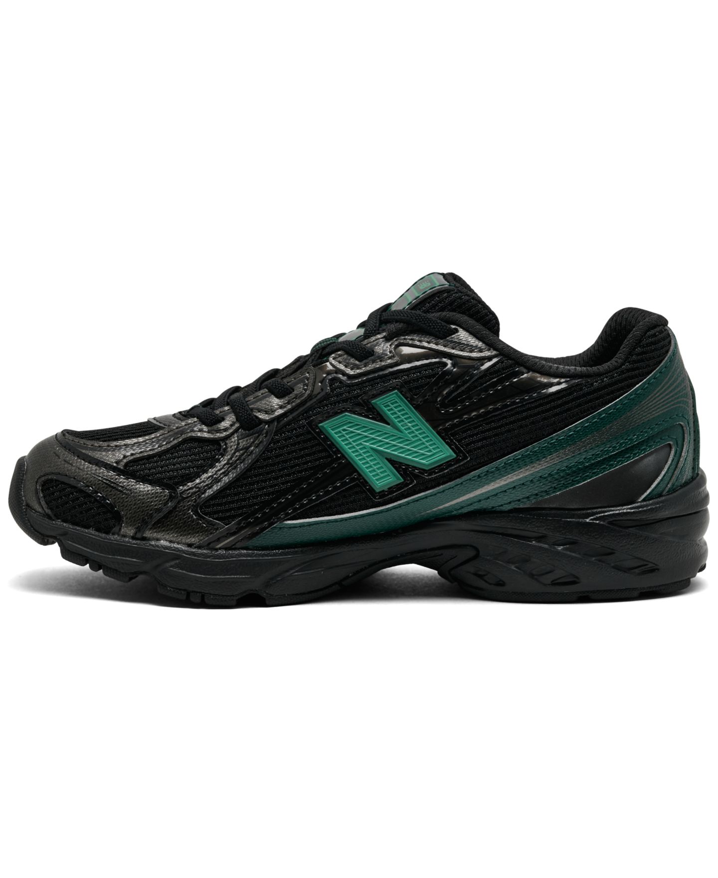 Детские кроссовки New Balance 740 Bungee Lace Low-Top, цвет: Чёрный — фото 3
