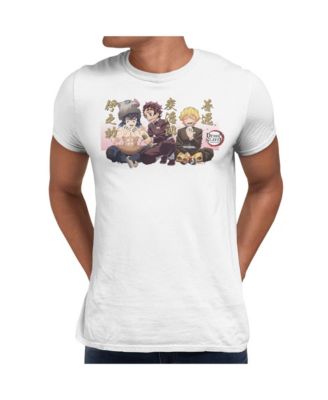 Men's Kimetsu No Yaiba Mugen Train Inosuke Tanjiro Lunch Scene Graphic Crewneck T-Shirt