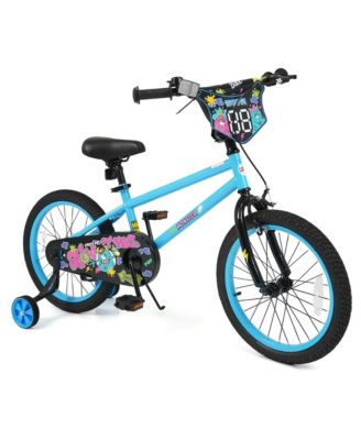 18 in Monster Graphic Kids' Bike with Detachable Training Wheels, Ages 4-8