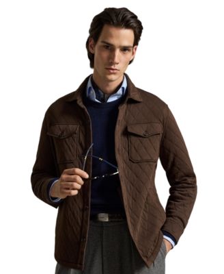 Men's Quilted Double-Knit Jersey Overshirt