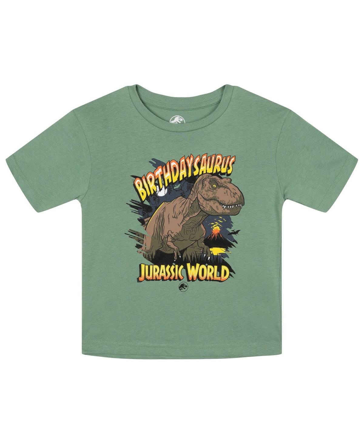 Jurassic Park Toddler Boys' 2T-5T T-Rex Graphic T-Shirt - Jungle green t rex