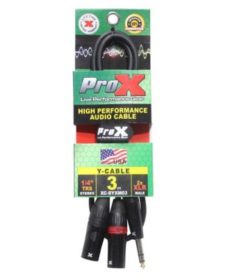 XC-SYXM03 High-Performance Y Splitter Cable 3 ft.