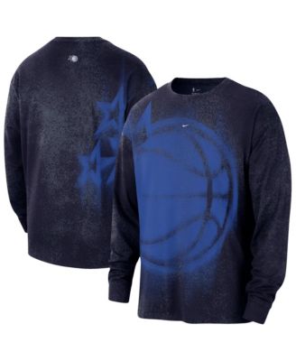 Men's Navy Orlando Magic 2026 Game Theater Anthem Long Sleeve T-Shirt