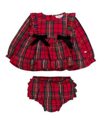 Toddler Girls' 2T-5T Long-Sleeve Waterfall-Bow Swing Top and Bloomers, 2-Piece Set