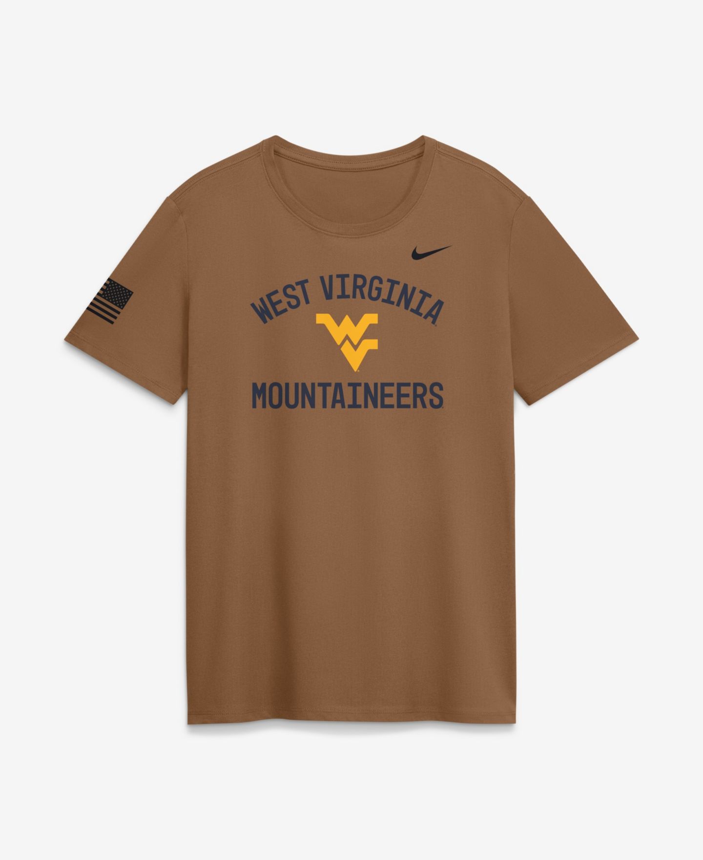 Женская футболка Nike Brown West Virginia Mountaineers 2026 Appreciation Dri-FIT — фото 1