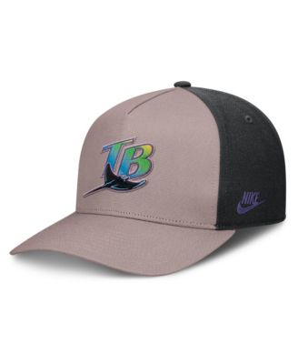 Men's Light Brown/Black Tampa Bay Rays Cooperstown Rise A-Frame Adjustable Hat