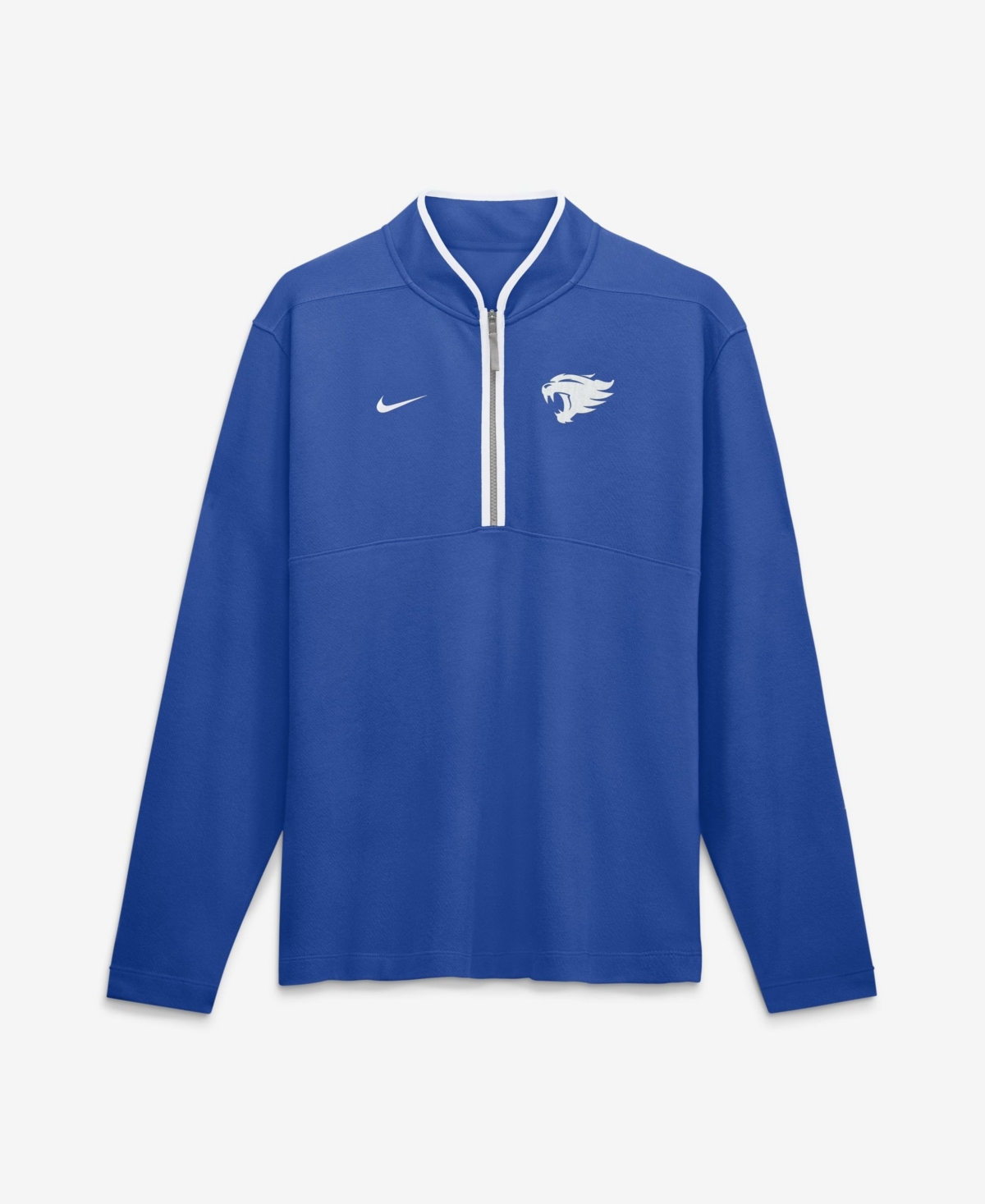 Nike Men's Royal Kentucky Wildcats Courtside Victory Dri-fit Half-Zip Pullover - Royal, White