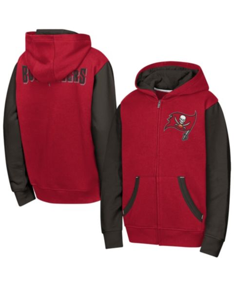 Детское худи Outerstuff Red Tampa Bay Buccaneers Stadium Color block Full-Zip