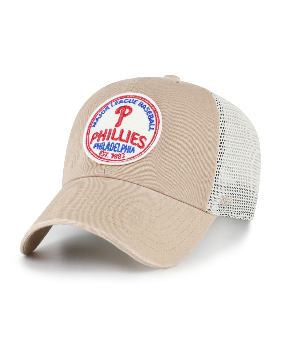 '47 Brand Men's Khaki Philadelphia Phillies Clean Up Adjustable Hat - Khaki