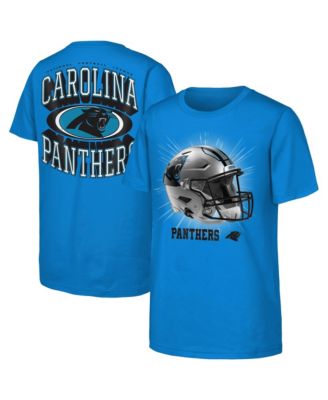 Big Boys' and Girls' Blue Carolina Panthers Winning Mentality T-Shirt