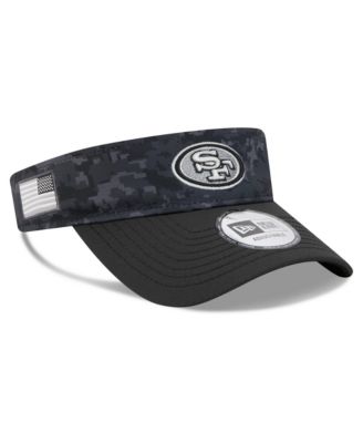 Men's Black San Francisco 49ers 2026 Salute To Service Adjustable Visor Hat
