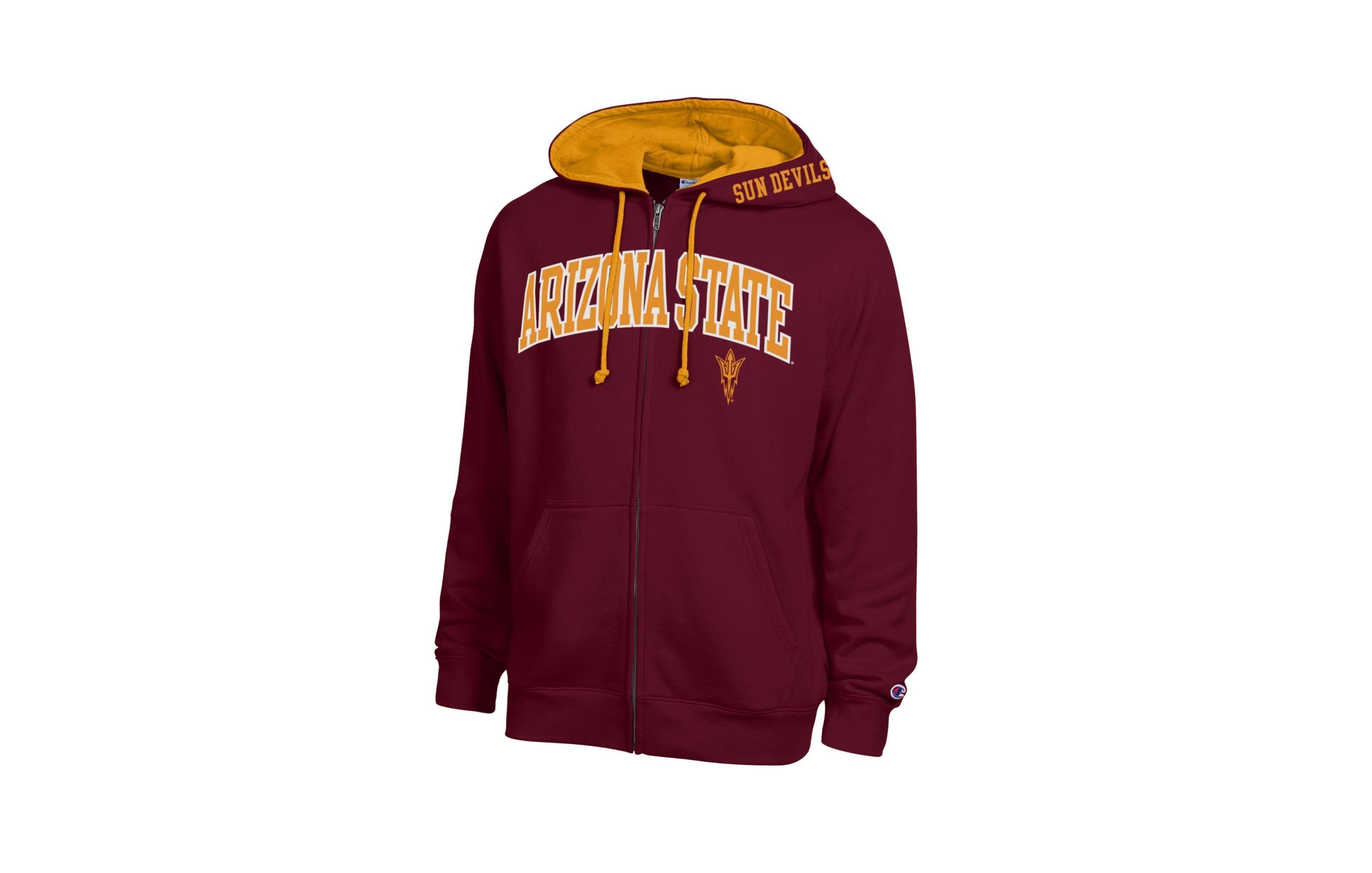Champion Men's Maroon Arizona State Sun Devils Arch Logo Full-Zip Fleece Hoodie