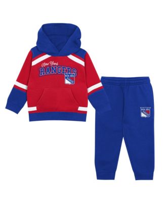 Toddler Red/Blue New York Rangers Ice Explorer Hoodie & Pants Set