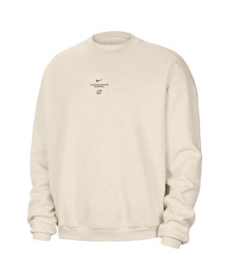 Men's Oatmeal Cleveland Cavaliers 2026 Stretch Crewneck Sweatshirt
