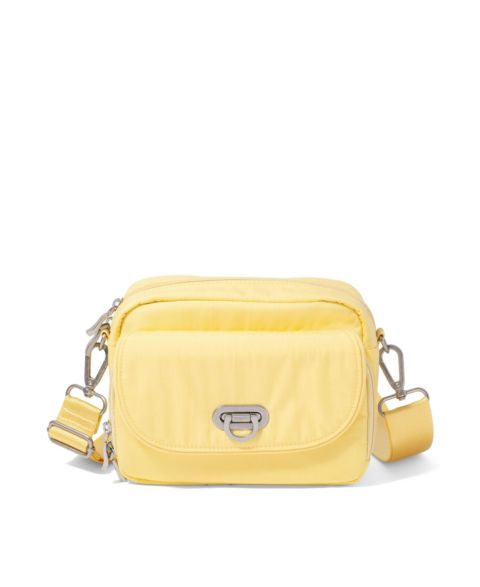 Женская сумка Baggallini Coastal Flip Lock Camera Bag Crossbody, цвет: Сливочный жёлтый