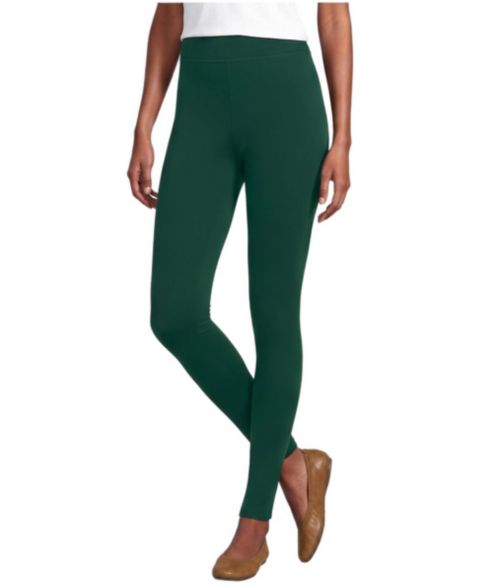 Женские леггинсы Lands' End High Rise Serious Sweats Fleece Lined Pocket, цвет: Сосновый