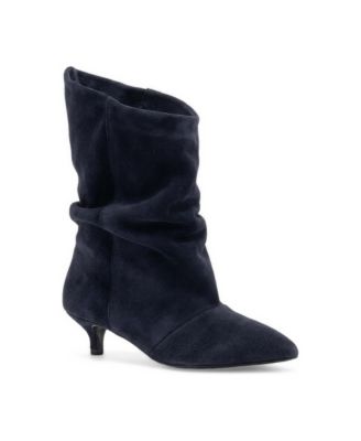 Lancy Kitten-Heel Pointed-Toe Ankle Boots