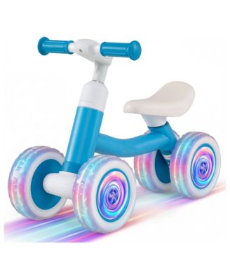 Light-Up Wheels Adjustable Seat Balance Bike, 55 lbs Capacity, Ages 12-36 Months