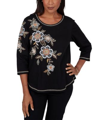 Women's 3/4-Sleeve Loose-Fit Top