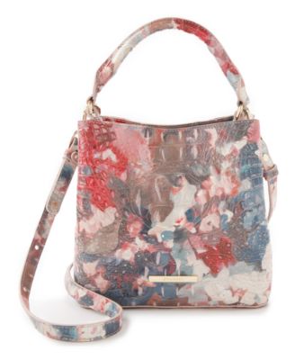 Amelia Mini Leather Crossbody Bucket Handbag