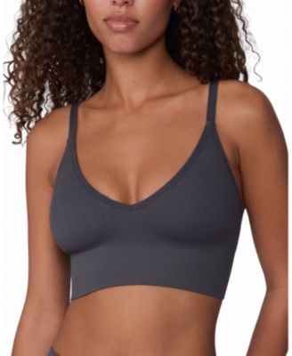 Ribbed Seamless Wireless Triangle Bralette