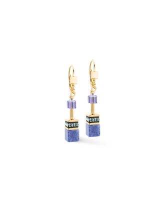 Multi-Stone Pastel GeoCUBE Iconic Geometric Earrings