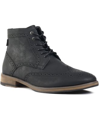 Men's Wheat 2 Brogue Almond Toe Ankle Boots