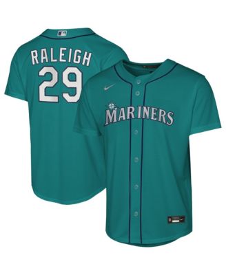 Big Boys' and Girls' Cal Raleigh Teal Seattle Mariners Player Replica Jersey