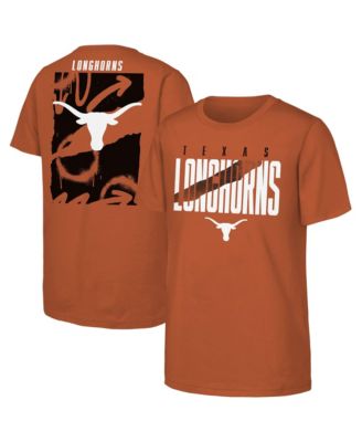 Big Boys' and Girls' Texas Orange Texas Longhorns Cut Through T-Shirt