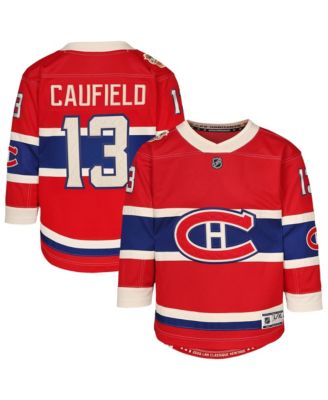Big Boys' and Girls' Cole Caufield Red Montreal Canadiens 2026 NHL Heritage Classic Premier Player Jersey
