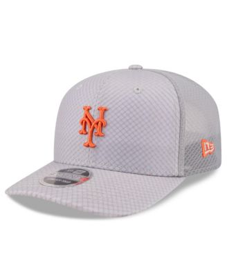 Men's Gray New York Mets 9SEVENTY Jock Adjustable Trucker Hat