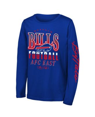 Big Boys' and Girls' Royal Buffalo Bills Real Ones Long-Sleeves T-Shirt