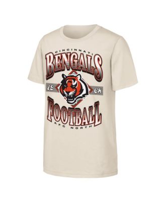 Big Boys' and Girls' Natural Cincinnati Bengals NFL Of Days Past T-Shirt