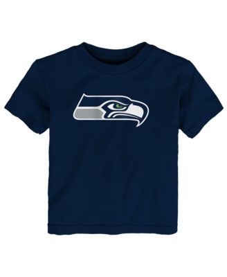 Baby Boys and Girls College Navy Seattle Seahawks Primary Logo T-Shirt