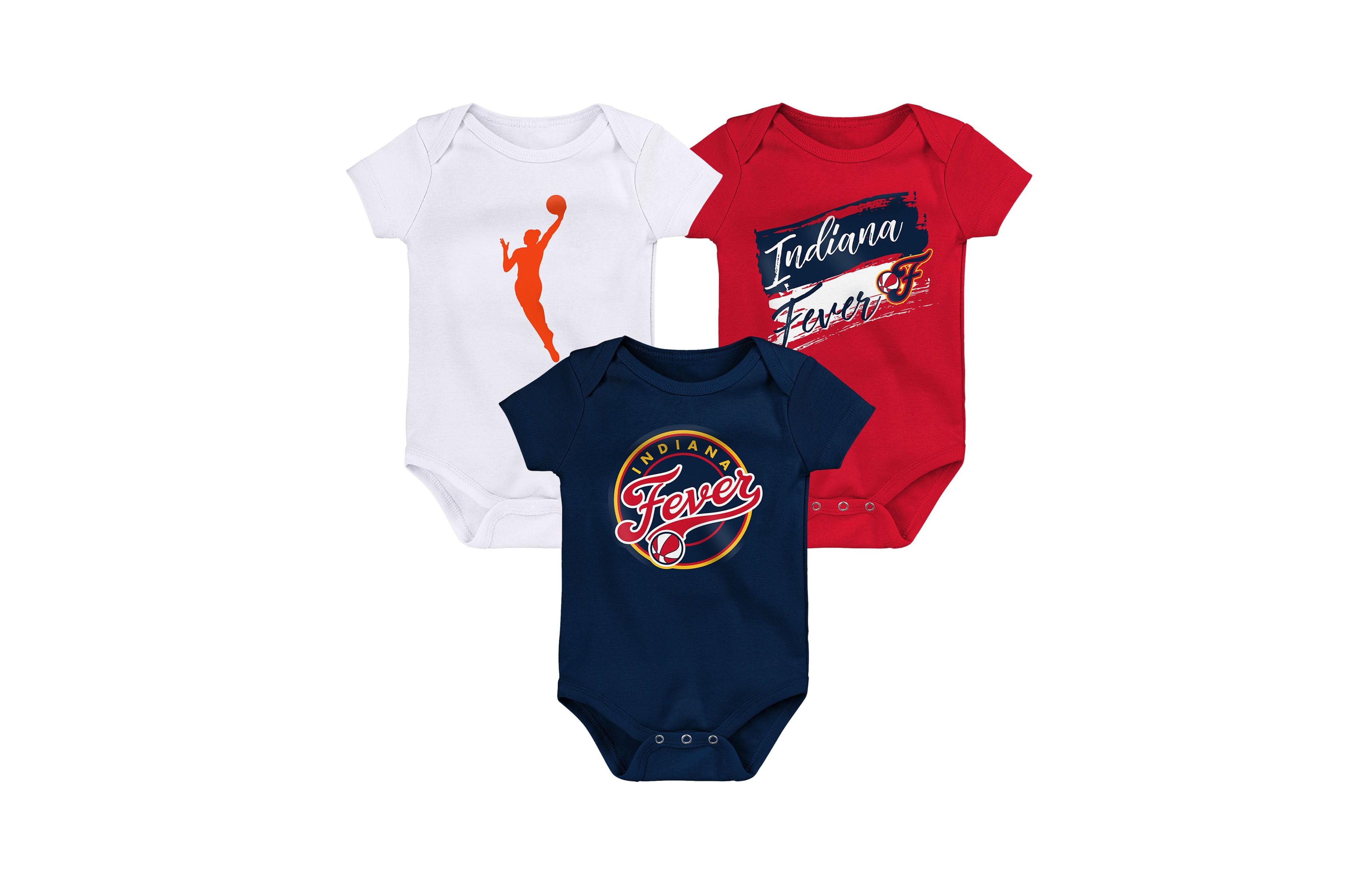Outerstuff Baby Boys and Girls Indiana Fever Destiny Creeper 3-Piece Set