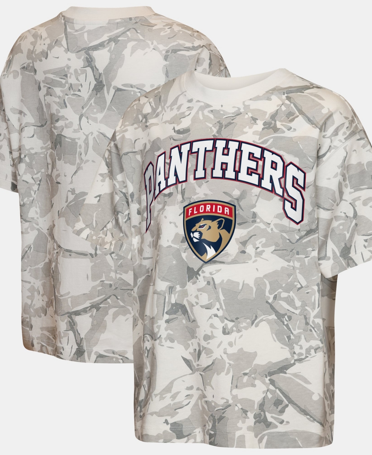 Outerstuff Big Boys' and Girls' Camo Florida Panthers Hockey Edge T-Shirt - Camo