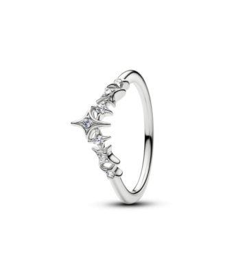 Cubic Zirconia Tiara Stars Ring