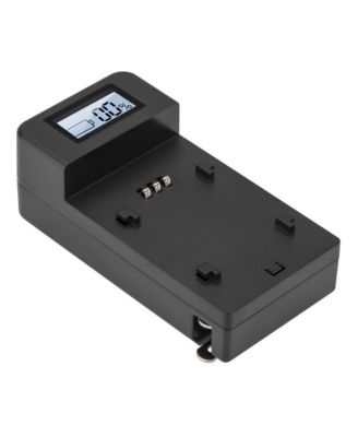Compact Smart Charger Base LCD Screen Charger for Camera Batteries