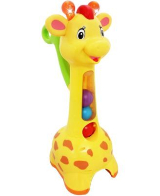 Pick n' Pop Giraffe Ball-Chasing Push Toy with Lights and Sounds