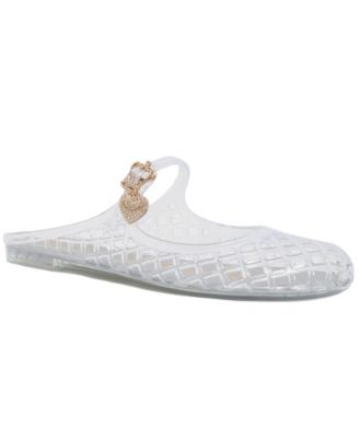Women's Flirty Jelly Round Toe Y2K Mule Flats