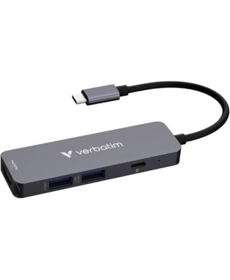Essentials 4-Port USB 3.2 HDMI Multiport Hub for Windows/Mac/Chromebook