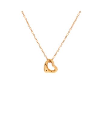 Pre-Owned Tiffany and Co Elsa Peretti Open Heart Pendant Necklace