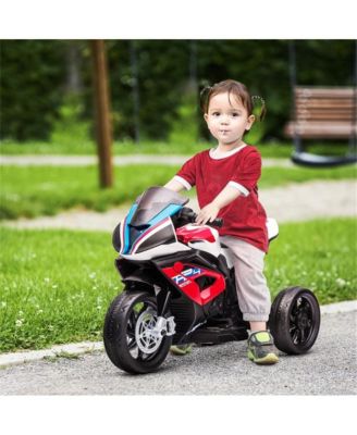 BMW HP4 Style 6V Battery-Powered Ride-On Motorcycle with Training Wheels, Ages 18 Months to 5 Years