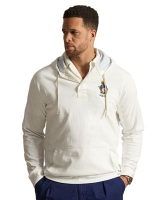Polo Ralph Lauren - Men's Big & Tall Classic-Fit Polo Bear Jersey Hoodie Newport Bear White