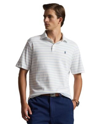 Classic Striped Soft Cotton Polo Shirt