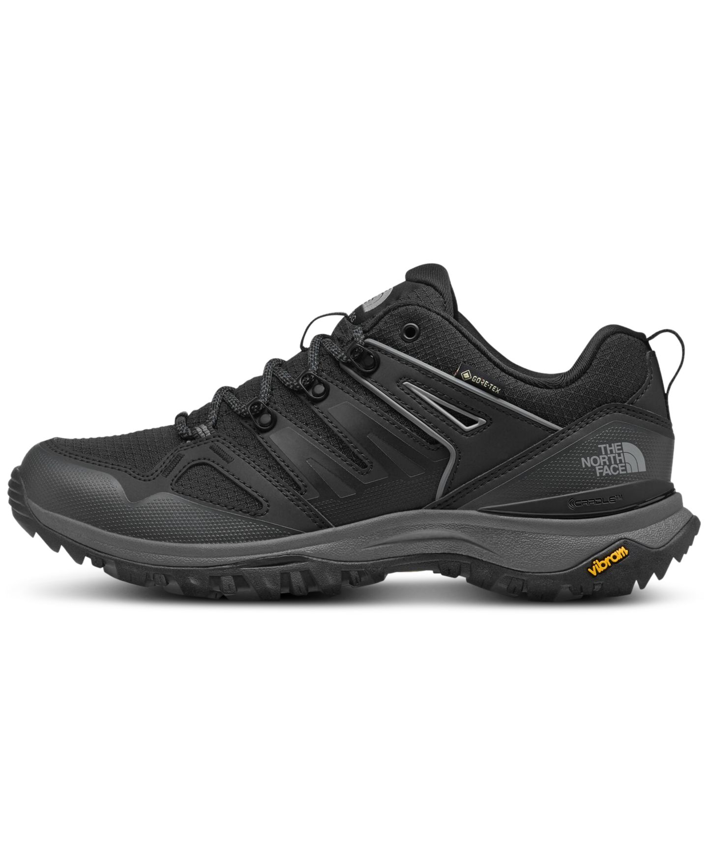 Женские кроссовки The North Face Hedgehog Waterproof Gore-Tex Lace-Up Hiking, цвет: Чёрный / Асфальтовый серый — фото 1