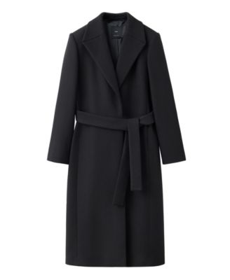 Women's Abrigo Dolce Wool-Blend Belted V-Neck Coat