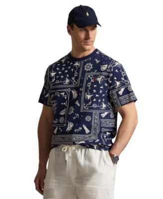 Men's Big & Tall Print Bandanna Jersey T-Shirt