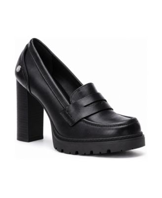 Women's Refresh Block Heel Round Toe Moccasins