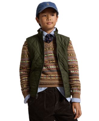 Big Boys Fleece-Lined Quilted Vest